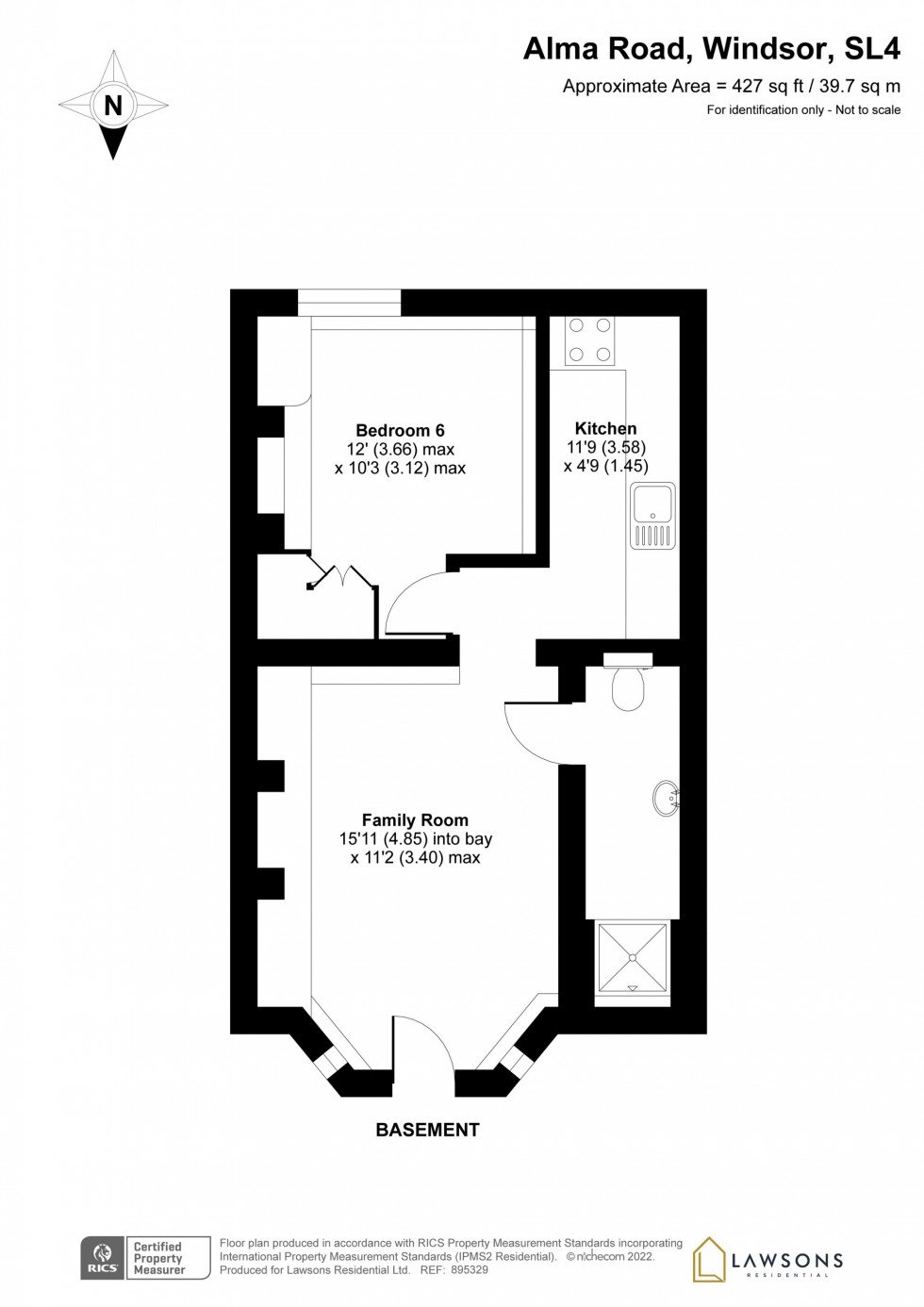 Floorplan for Alma Road, Windsor, SL4