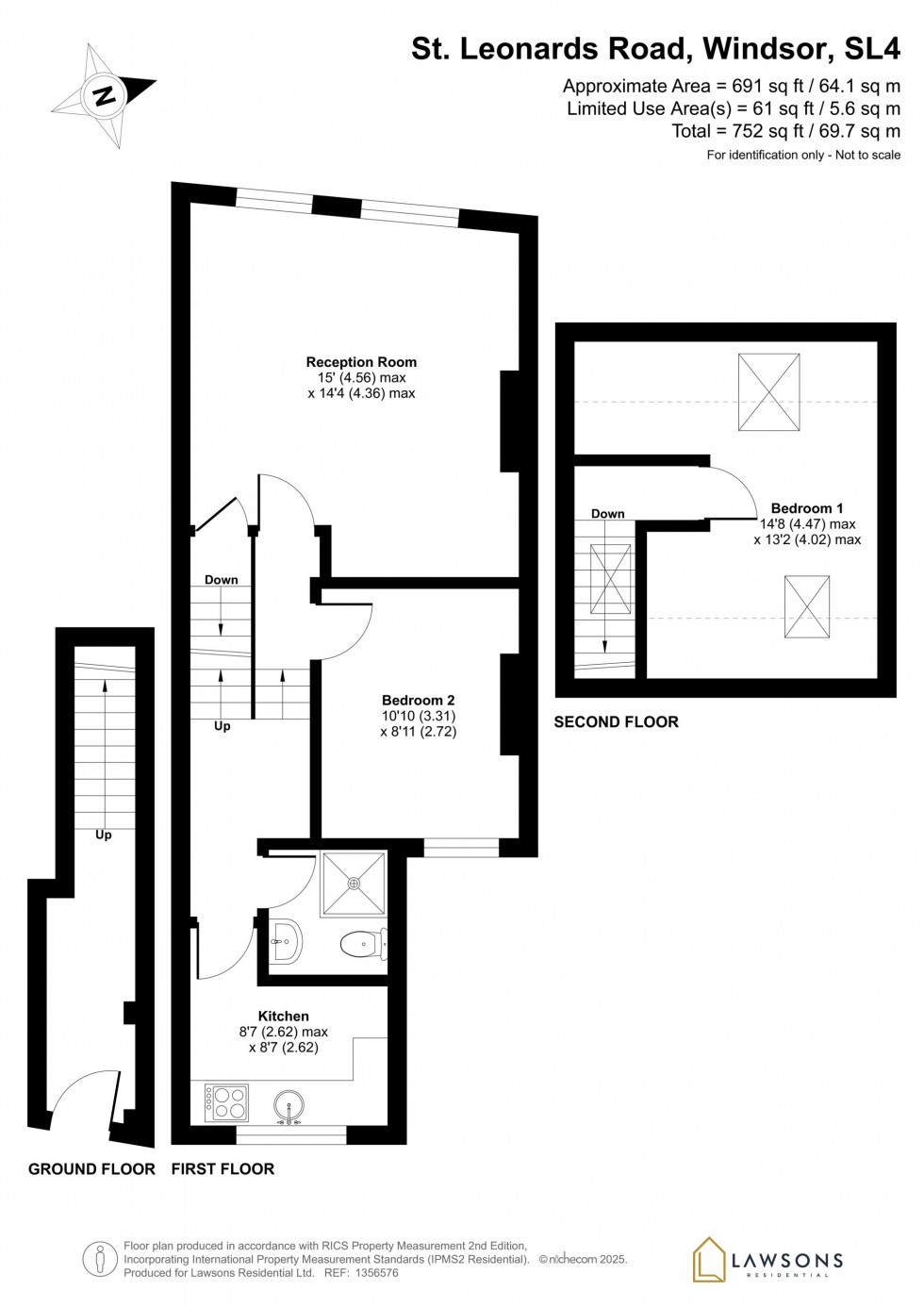 Floorplan for St. Leonards Road, Windsor, SL4