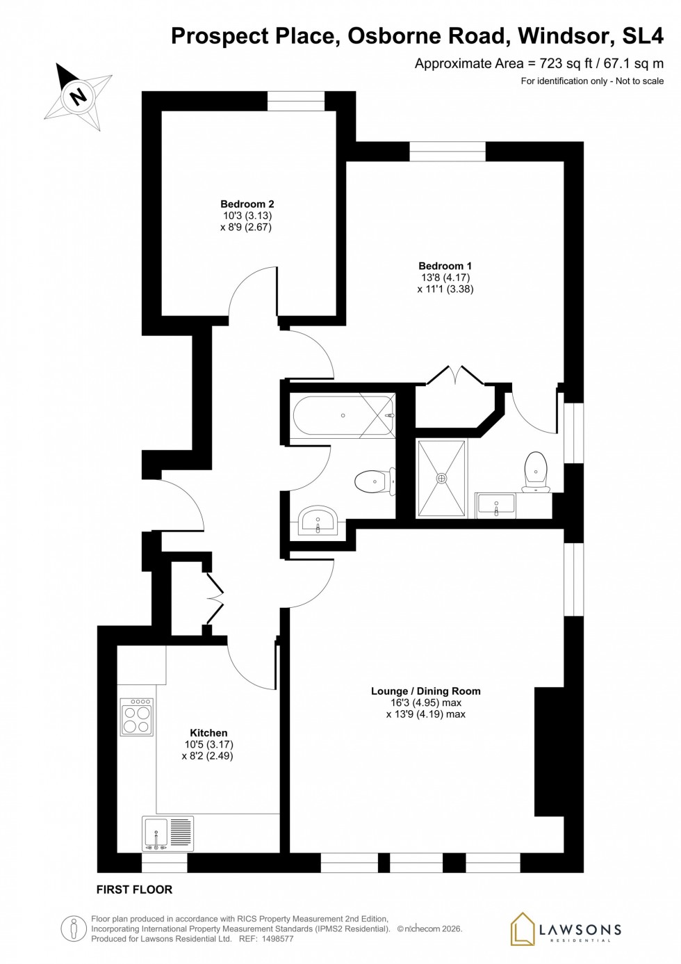 Floorplan for Osborne Road, Windsor, SL4