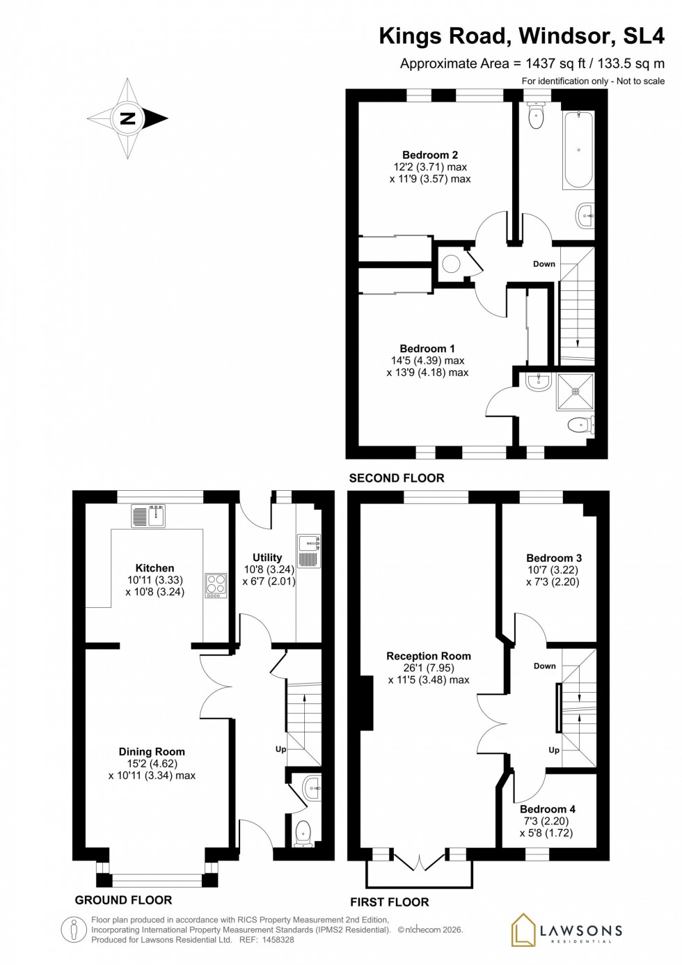 Floorplan for Kings Road, Windsor, SL4