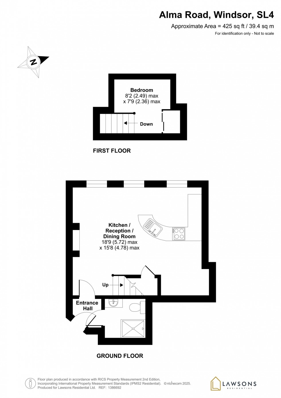 Floorplan for Alma Road, Windsor, SL4