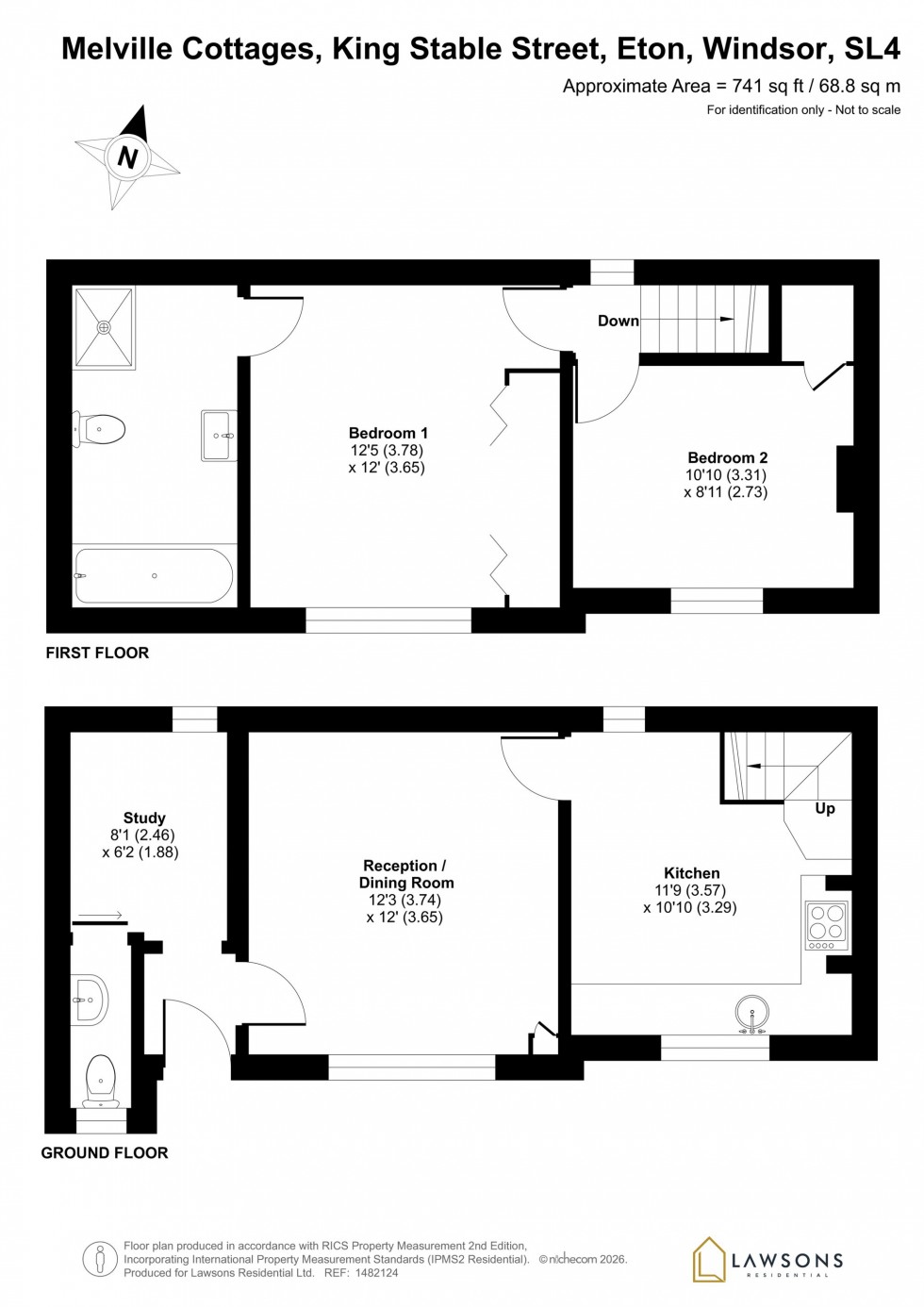 Floorplan for King Stable Street, Eton, SL4