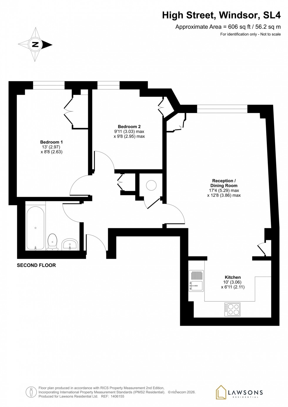 Floorplan for The Courtyard, 4 High Street, SL4
