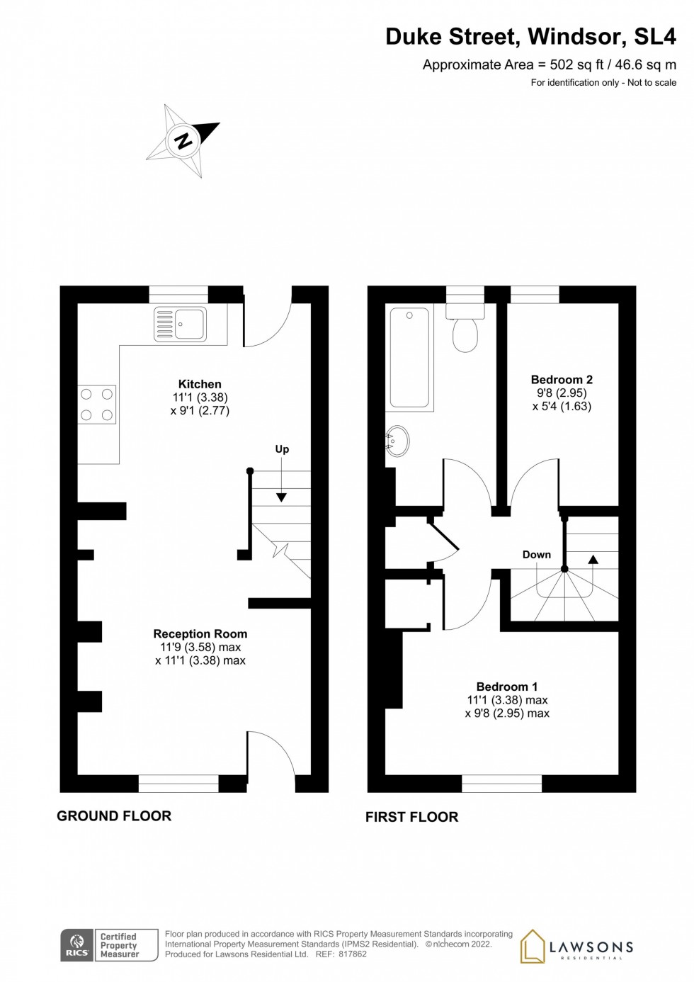 Floorplan for Duke Street, Windsor, SL4