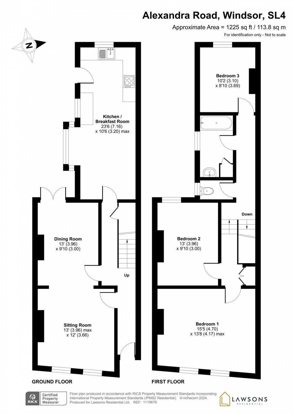 Floorplan for Alexandra Road, Windsor, SL4