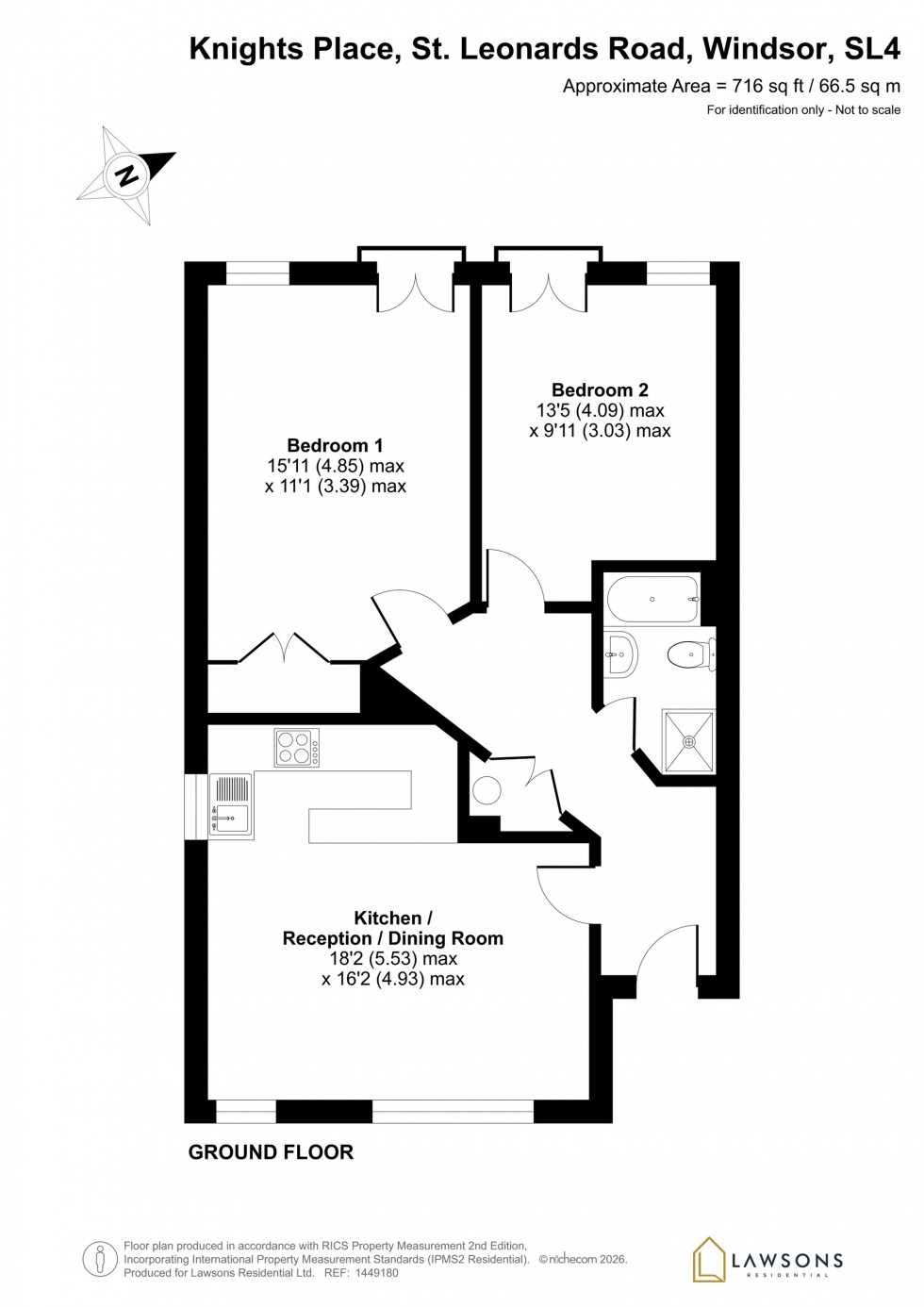 Floorplan for St. Leonards Road, Windsor, SL4