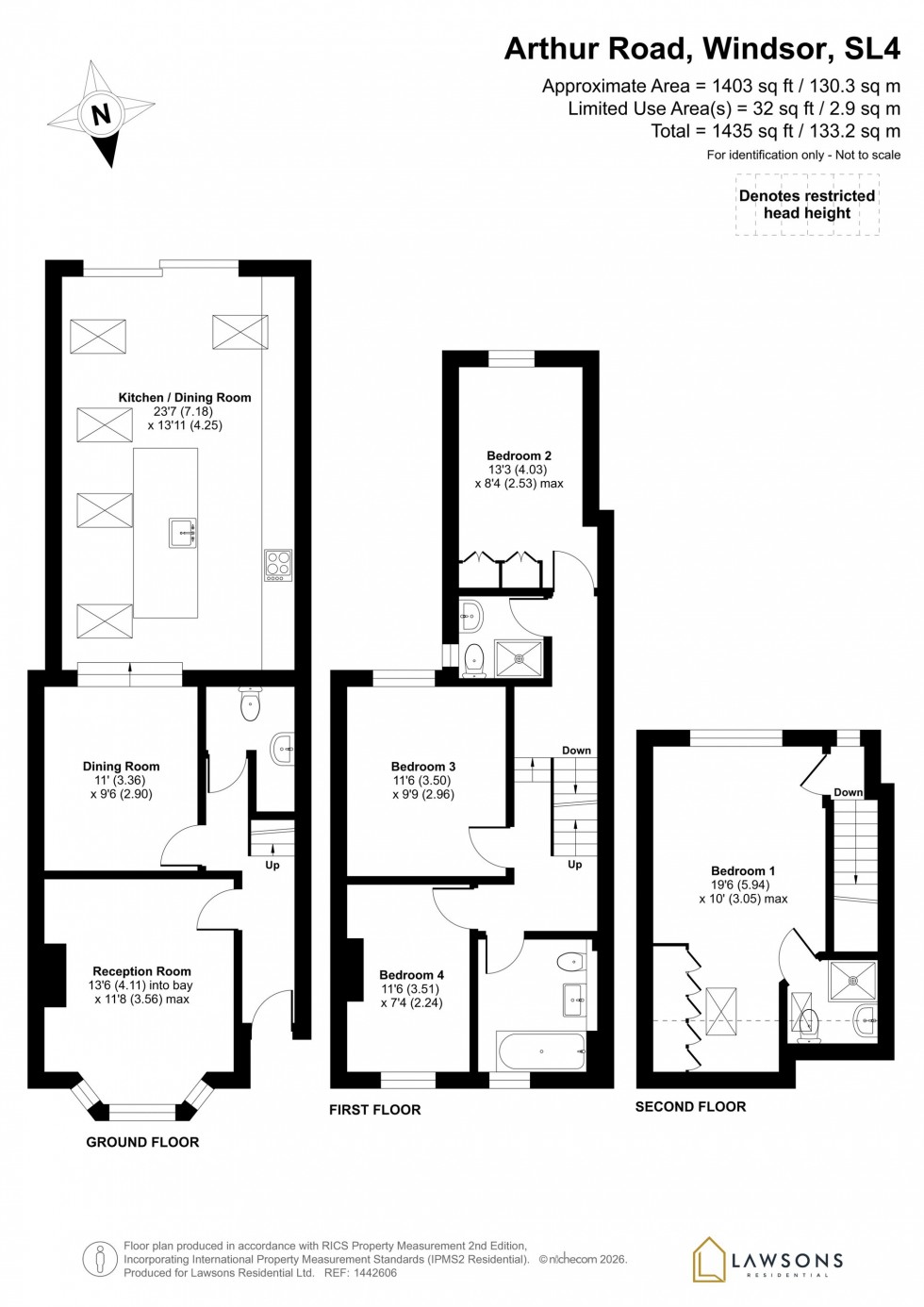 Floorplan for Arthur Road, Windsor, SL4