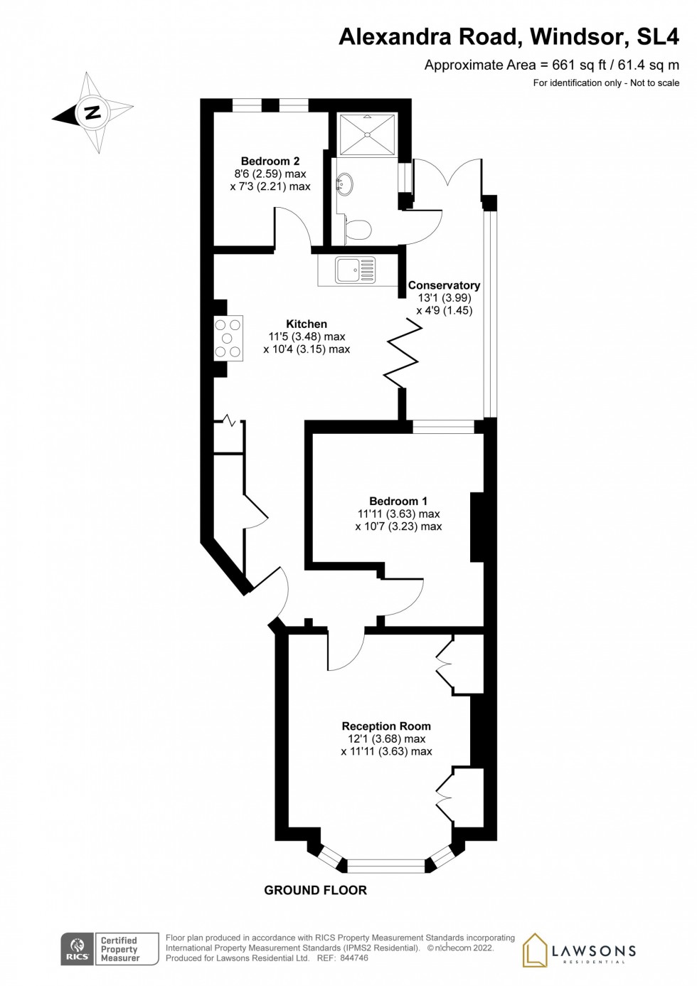 Floorplan for Alexandra Road, Windsor, SL4