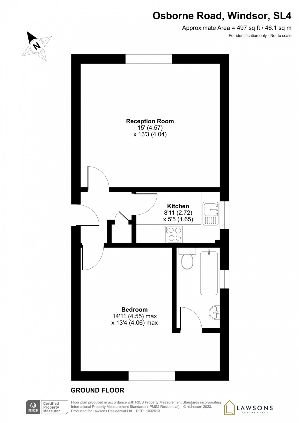 Floorplan for Osborne Road, Windsor, SL4