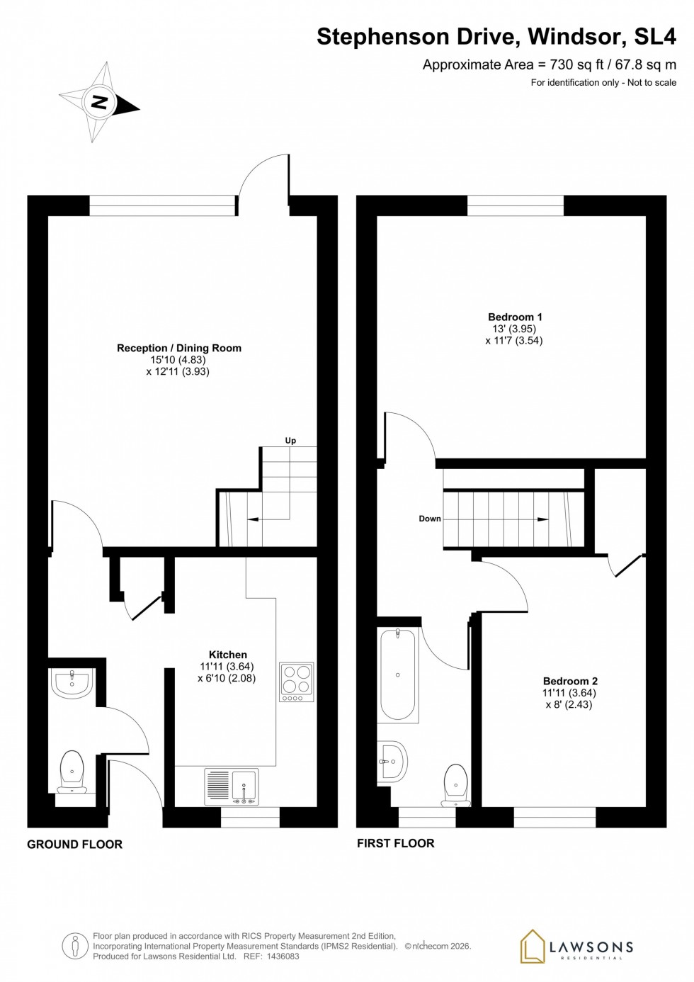 Floorplan for Stephenson Drive, Windsor, SL4