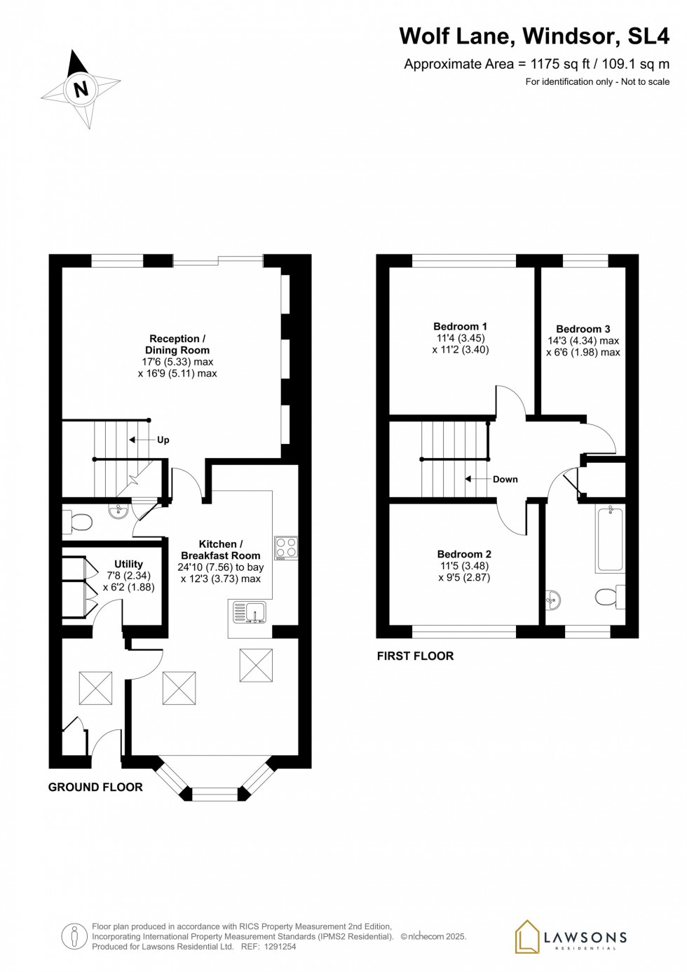 Floorplan for Wolf Lane, Windsor, SL4