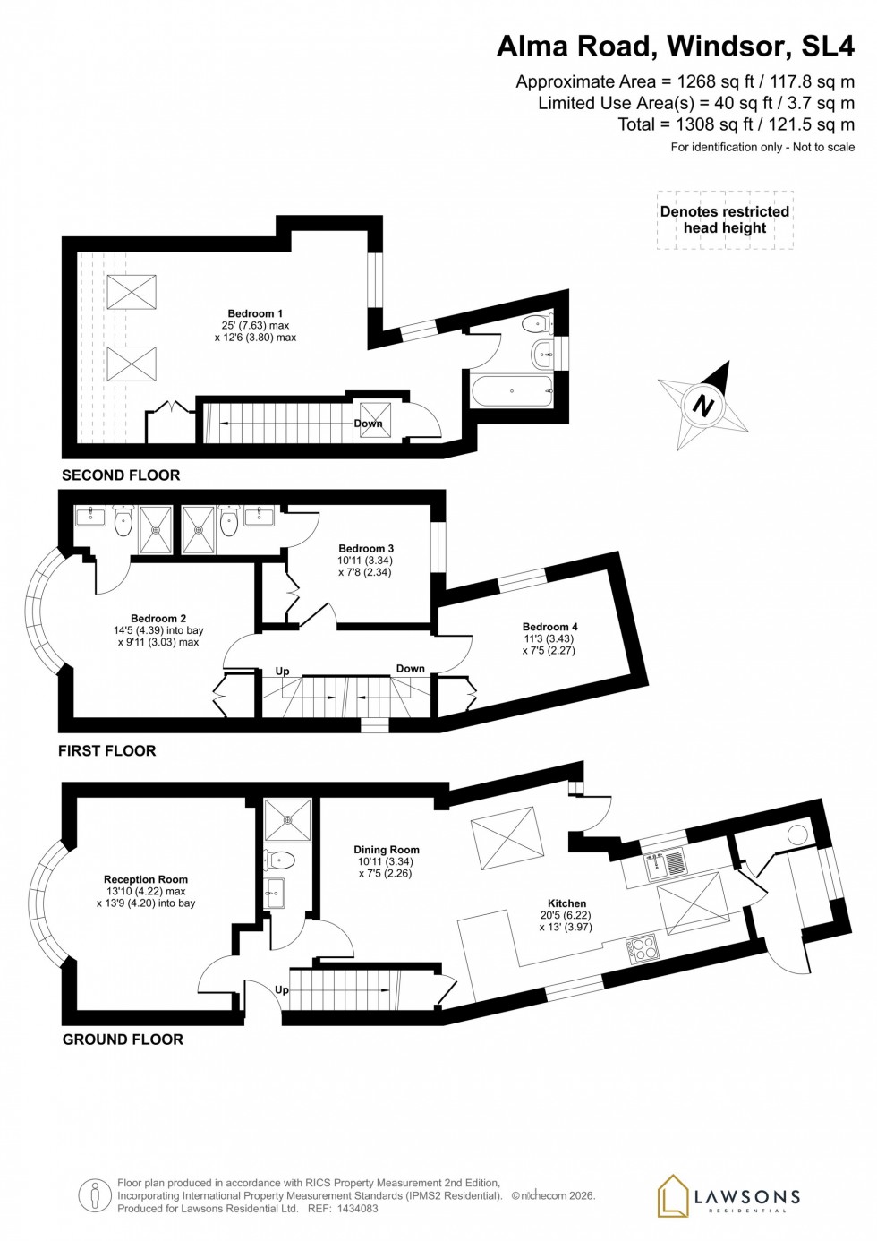 Floorplan for Alma Road, Windsor, SL4