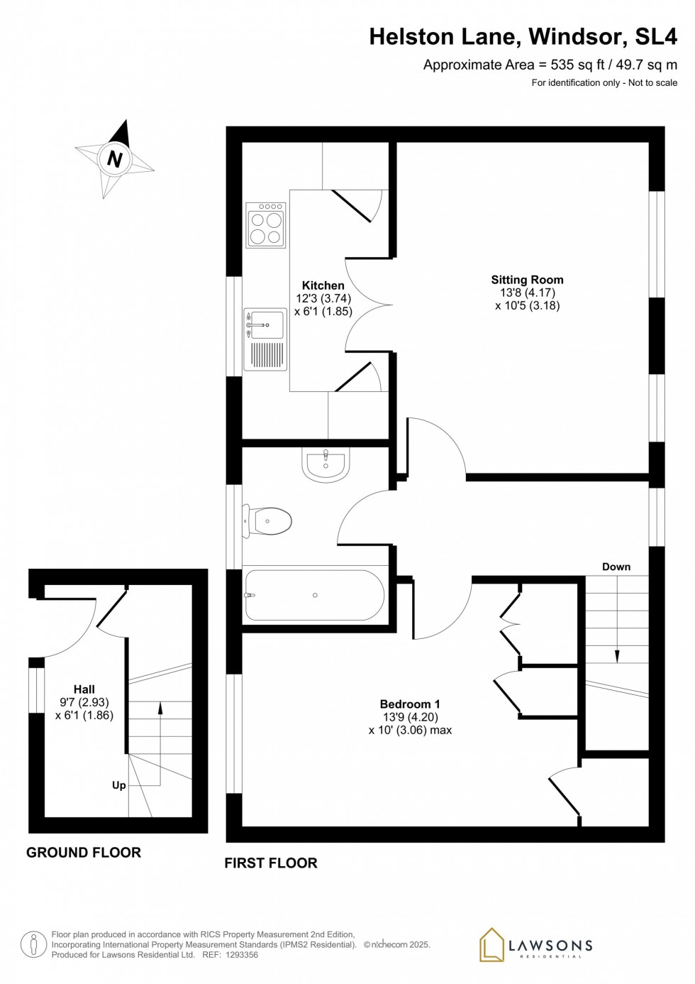 Floorplan for Helston Lane, Windsor, SL4