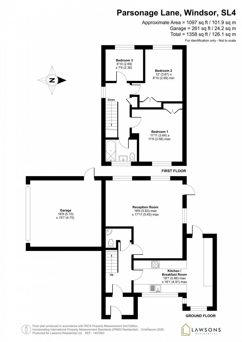 Floorplan for Parsonage Lane, Windsor, SL4