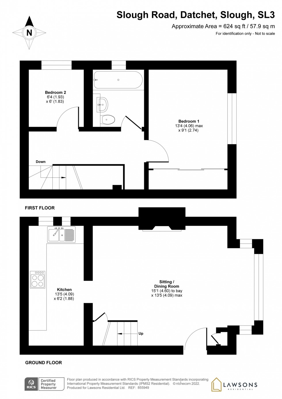 Floorplan for Slough Road, Datchet, SL3