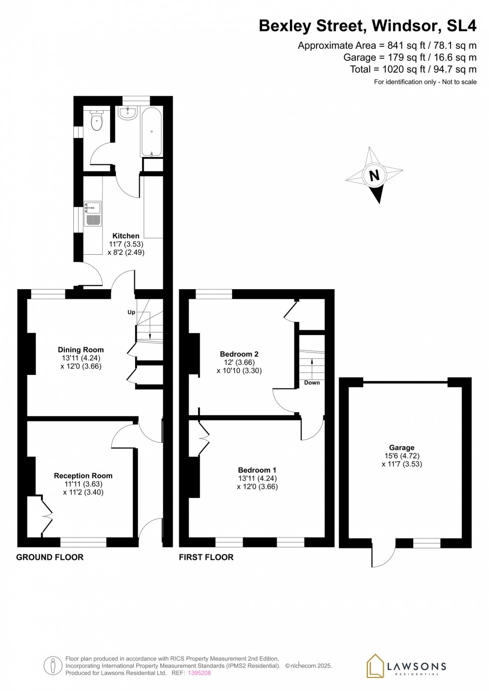 Floorplan for Bexley Street, Windsor, SL4