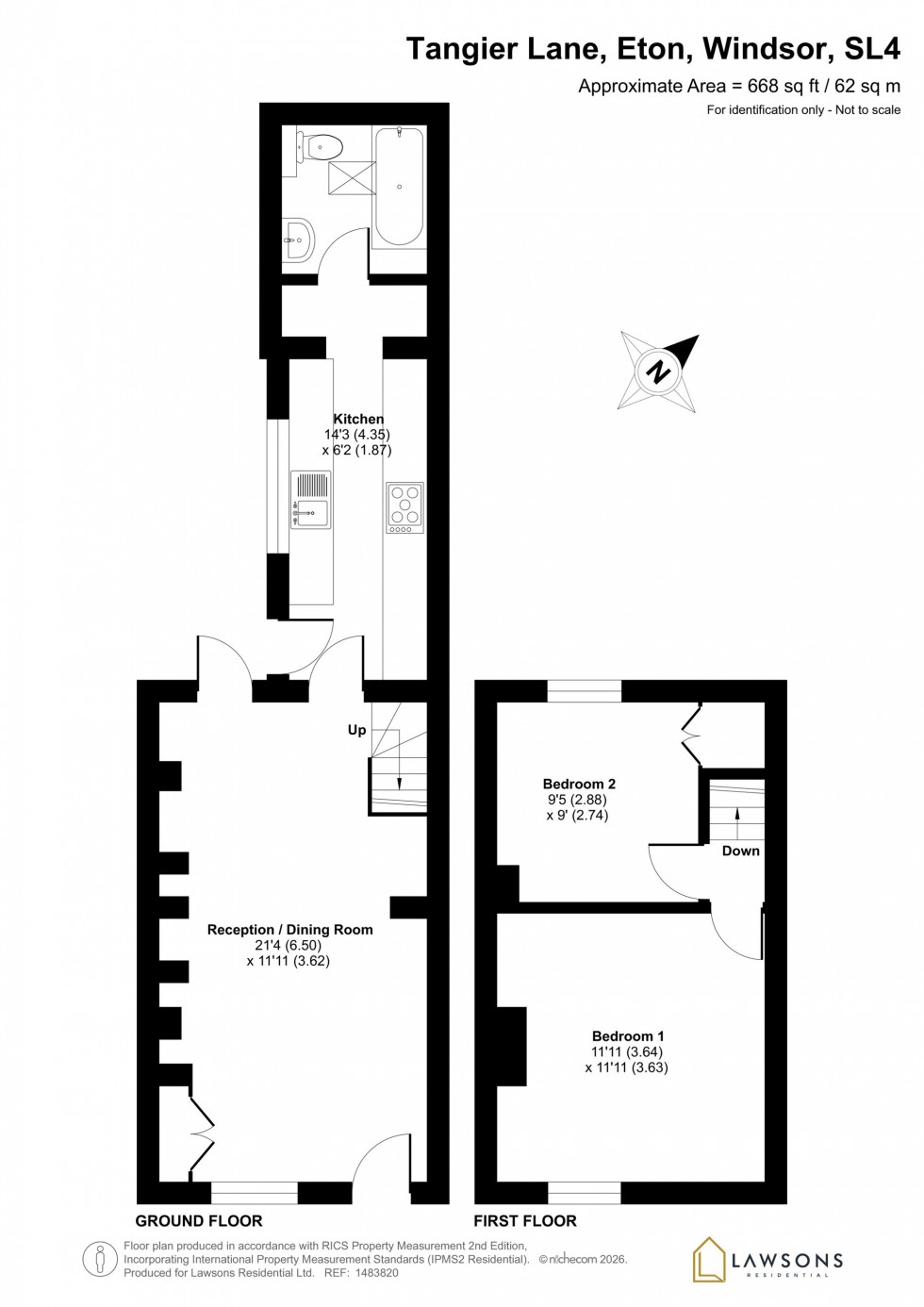 Floorplan for Tangier Lane, Eton, SL4