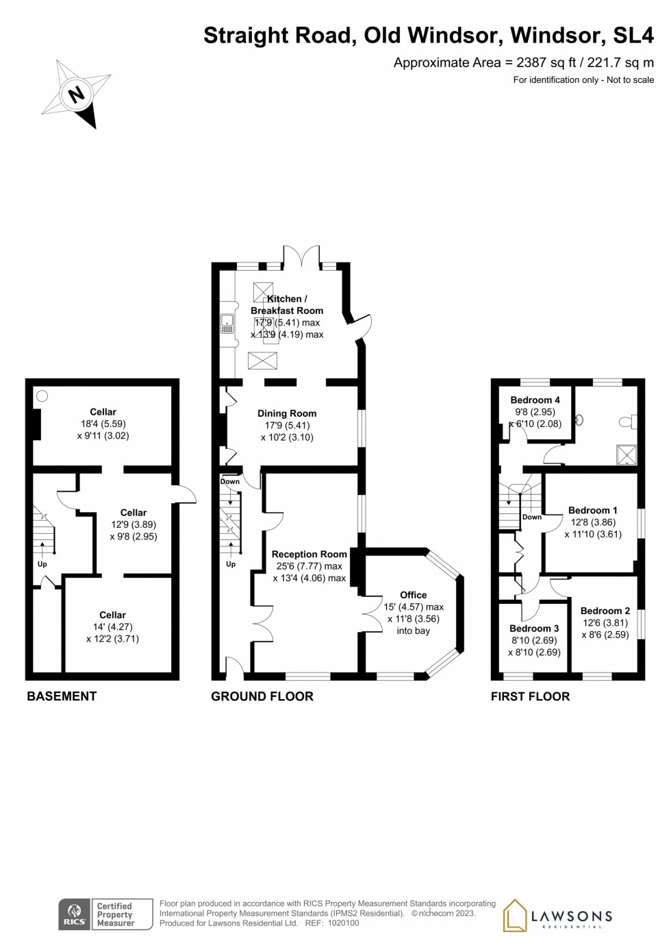 Floorplan for Straight Road, Old Windsor, SL4