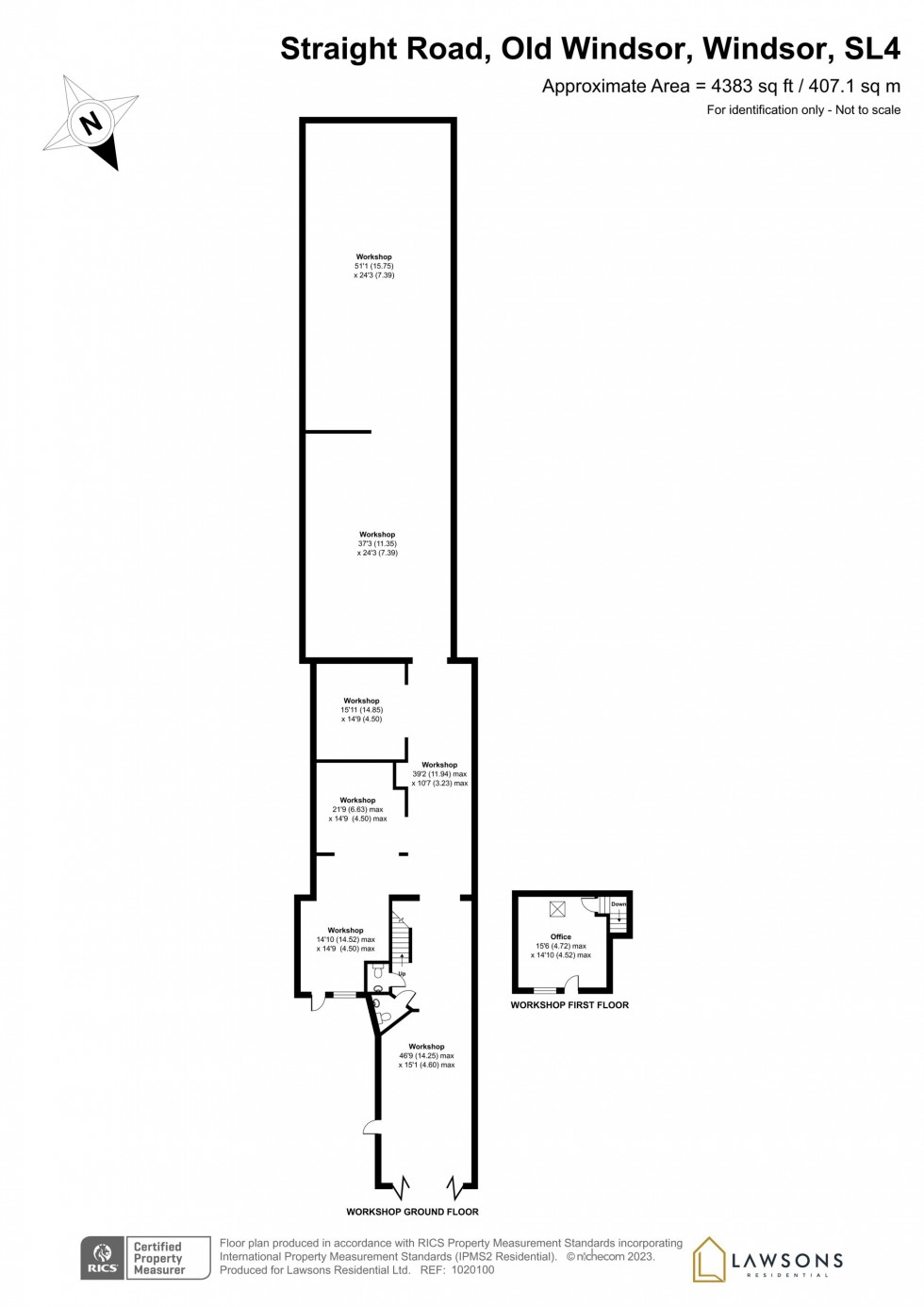 Floorplan for Straight Road, Old Windsor, SL4