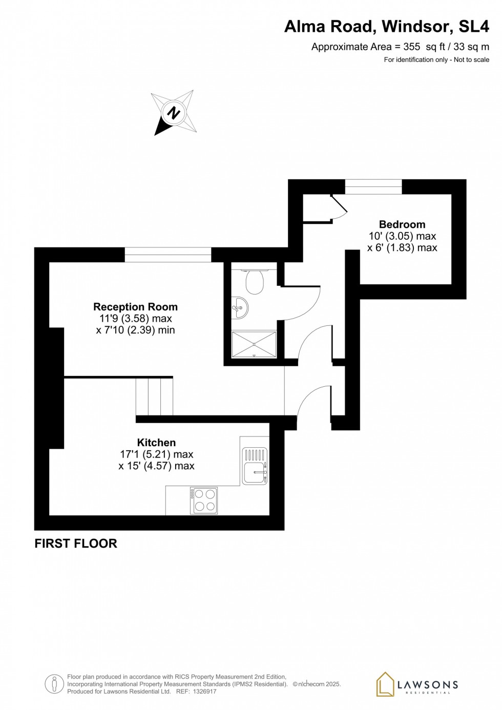 Floorplan for Alma Road, Windsor, SL4