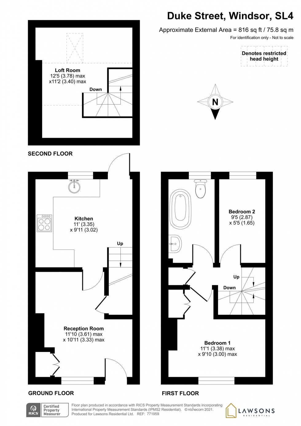 Floorplan for Duke Street, Windsor, SL4